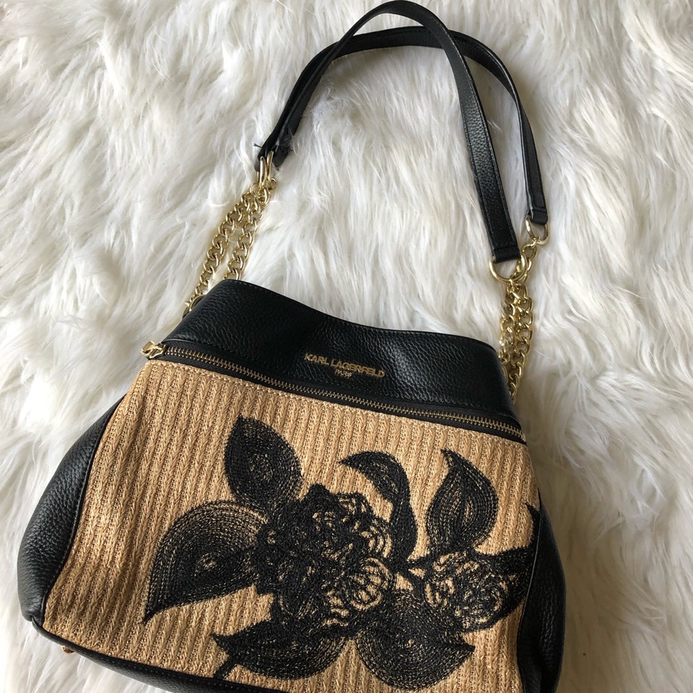 *RARE* Authentic Karl Lagerfield Leather Bag! NEW!